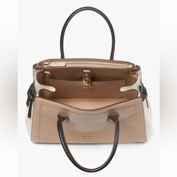 New Kate Spade Knott Colorblock Pebble Leather Medium Satchel Leather Multi - Picture 7 of 7